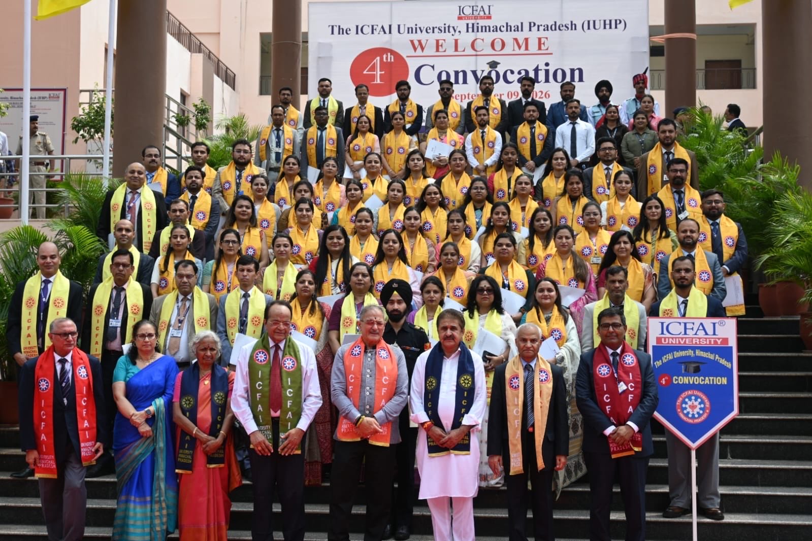 Hon'ble Governor Shri Kavinder Gupta attended the fourth Convocation of ICFAI University.